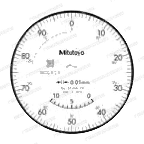Mitutoyo日本三丰2310AB-10指针百分表0.01mm10mm平型后盖（2310AB-10）